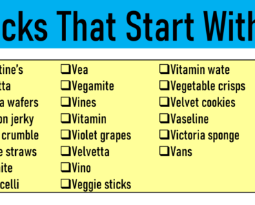 20 Snacks That Start With V