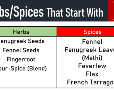 20+ Herbs and Spices That Start With F