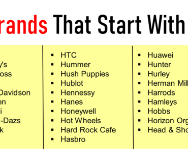 50+ Top Brands That Start With H