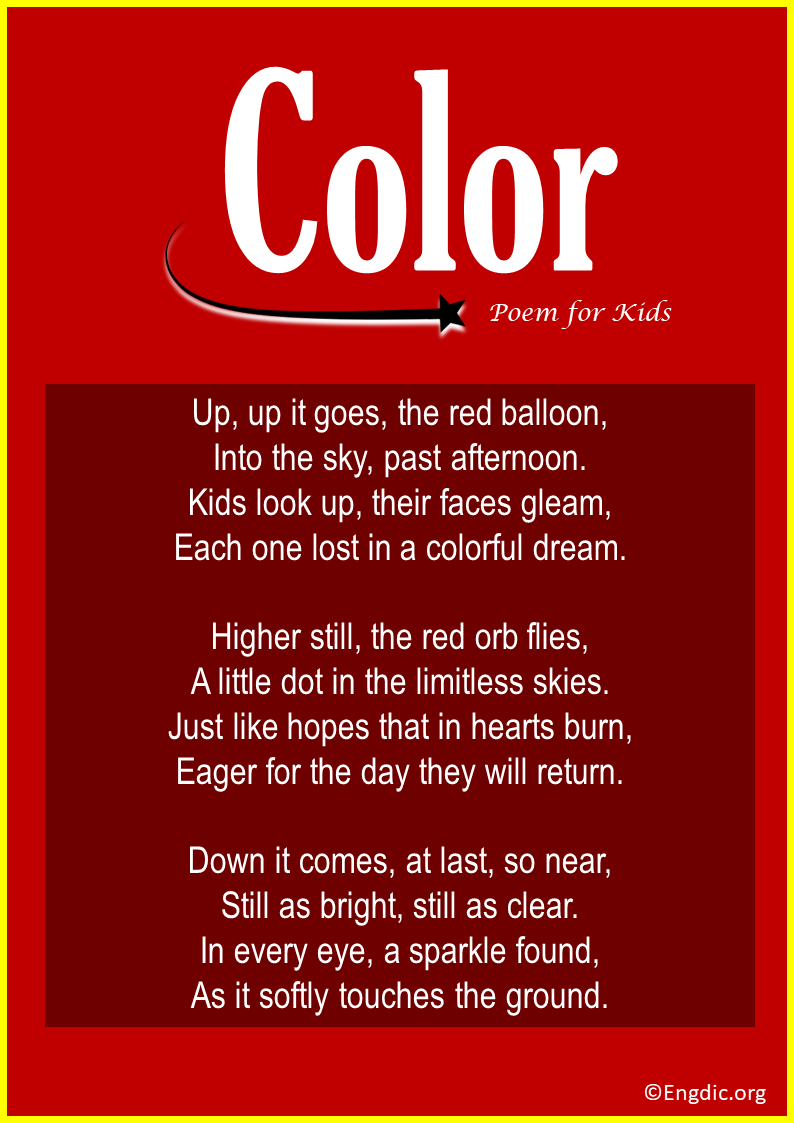 Color Poems about Kids