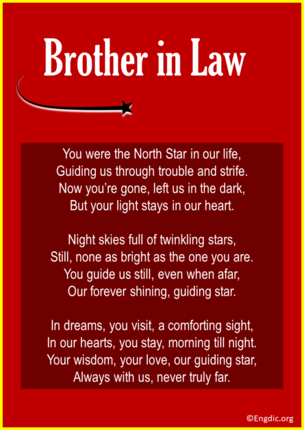 5 Death Poems for Brother in Law - EngDic