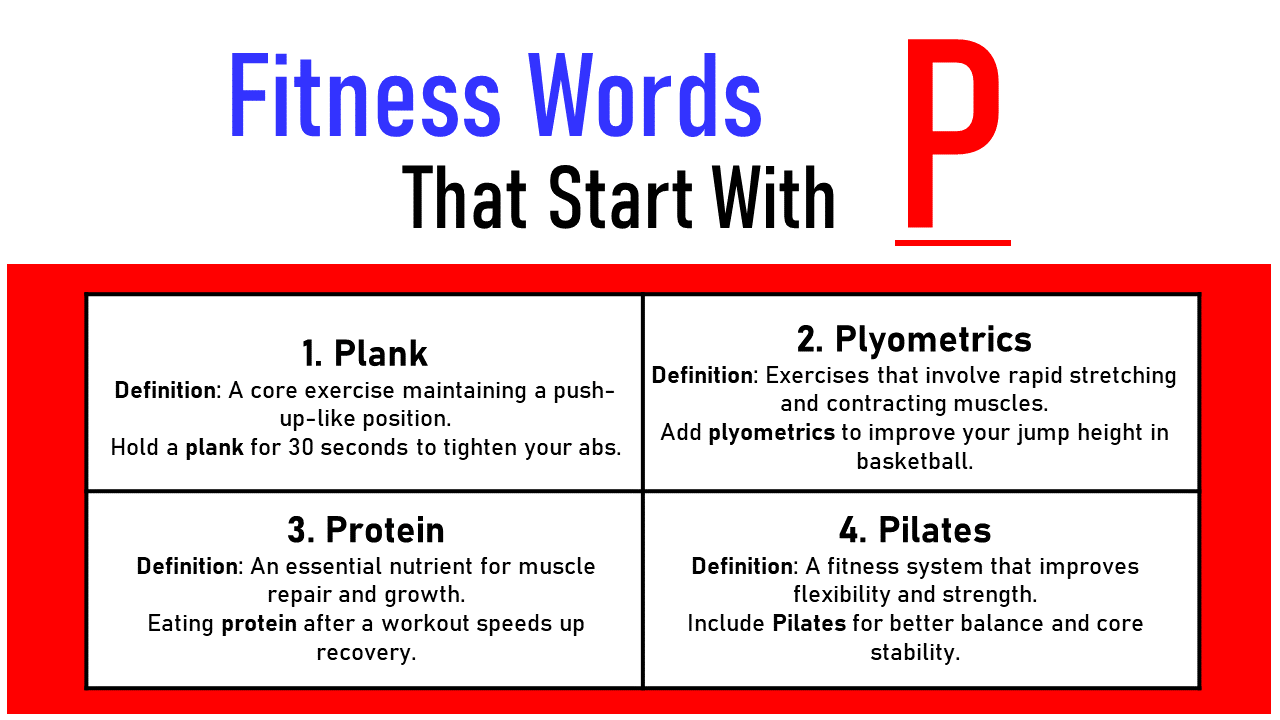 Fitness Words that start with p