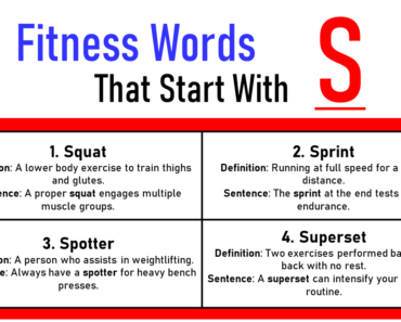 50+ Fitness Words That Start With S