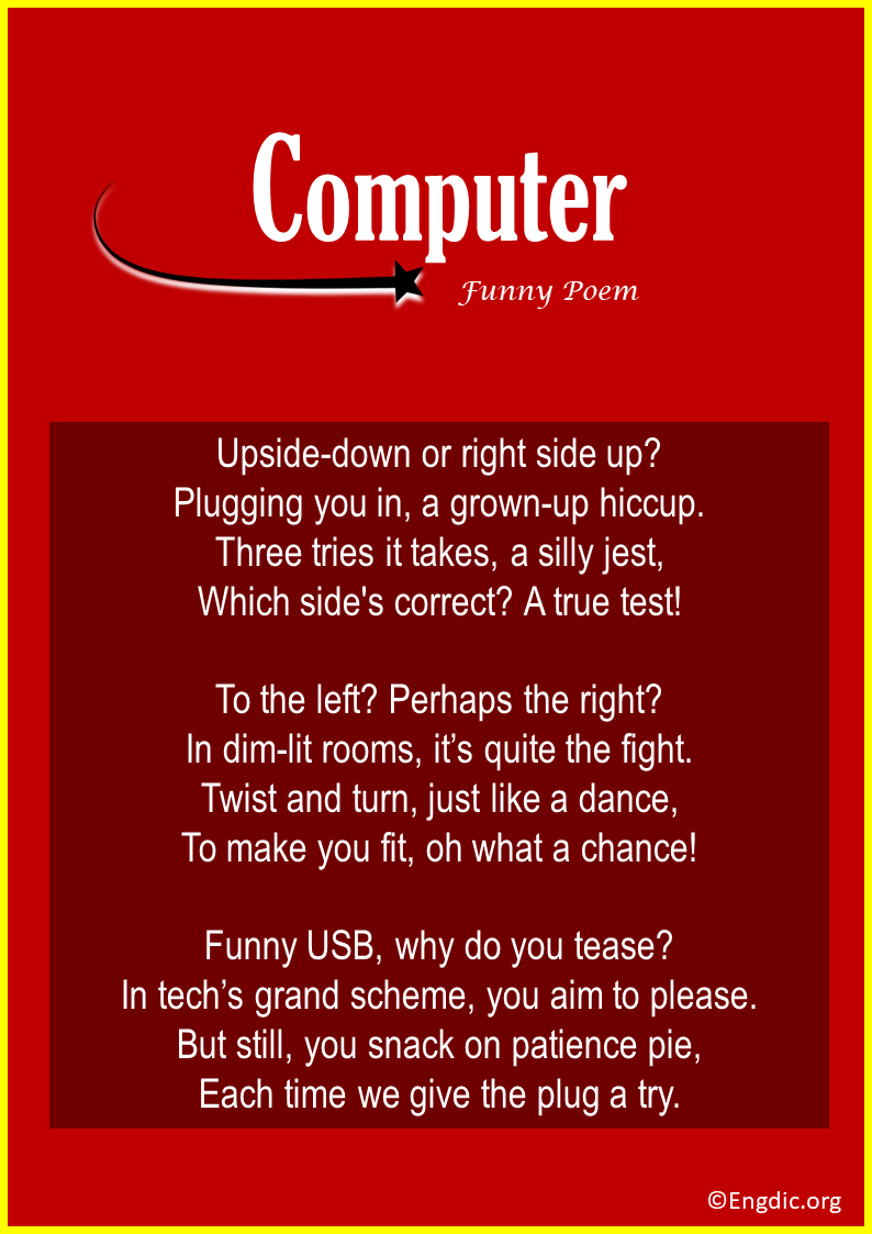 Funny Poems on Computer