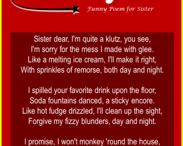 13 Funny & Heart-Touching Sorry Poems for Sister
