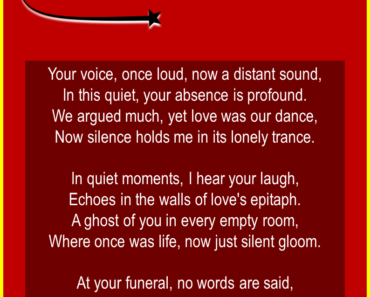 5 Funeral & Death Poems for Ex Husband