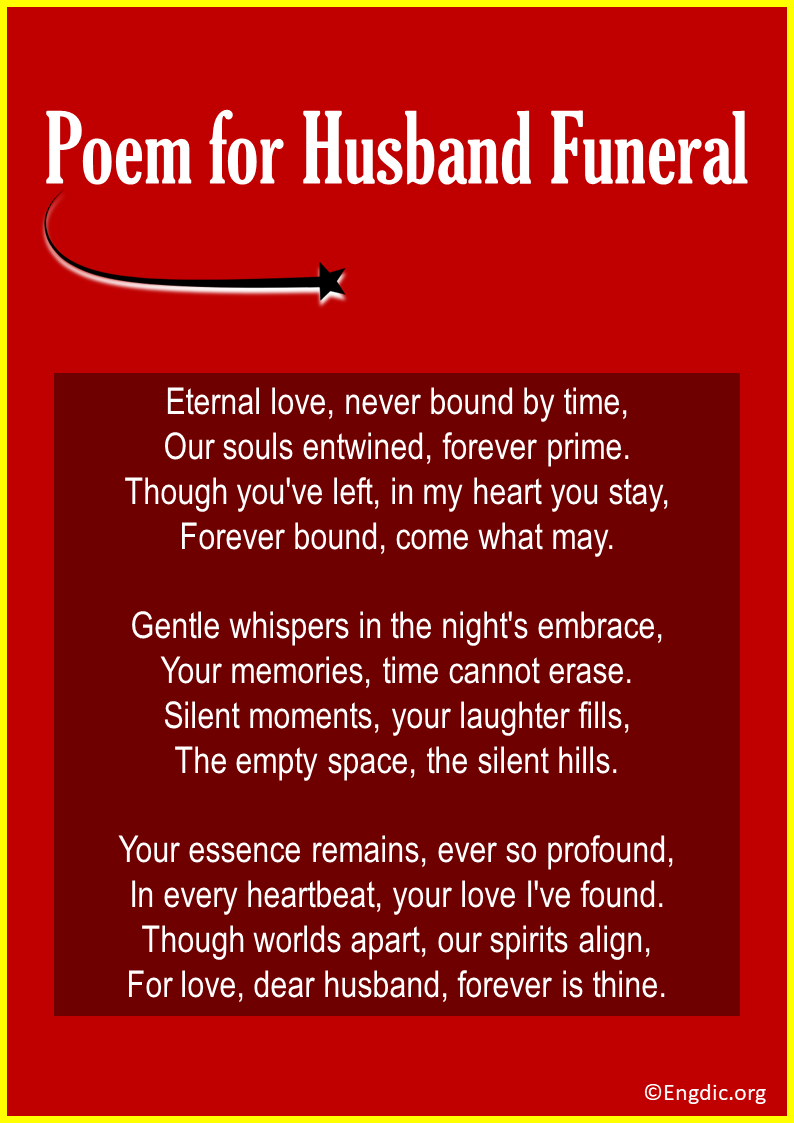 Poem for Husband Funeral
