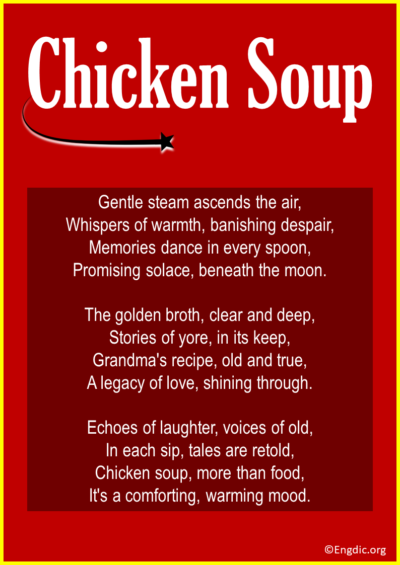 Poems about Chicken Soup