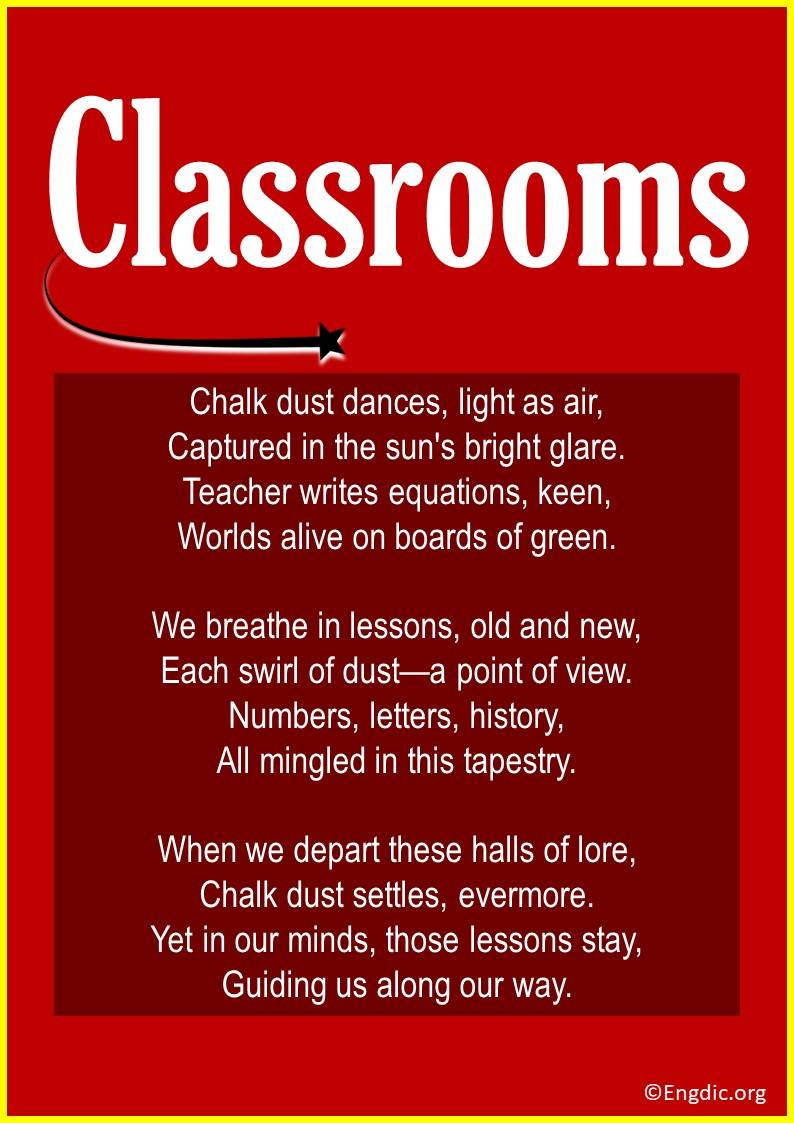 Poems about Classrooms