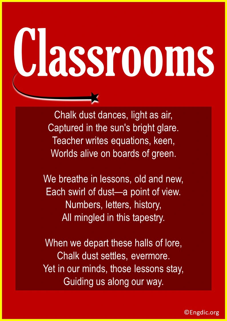 Poems about Classrooms