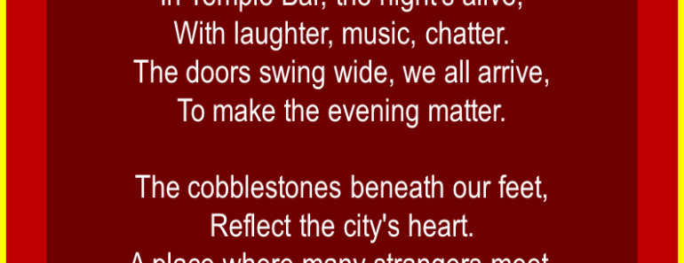 5 Poems about Dublin City