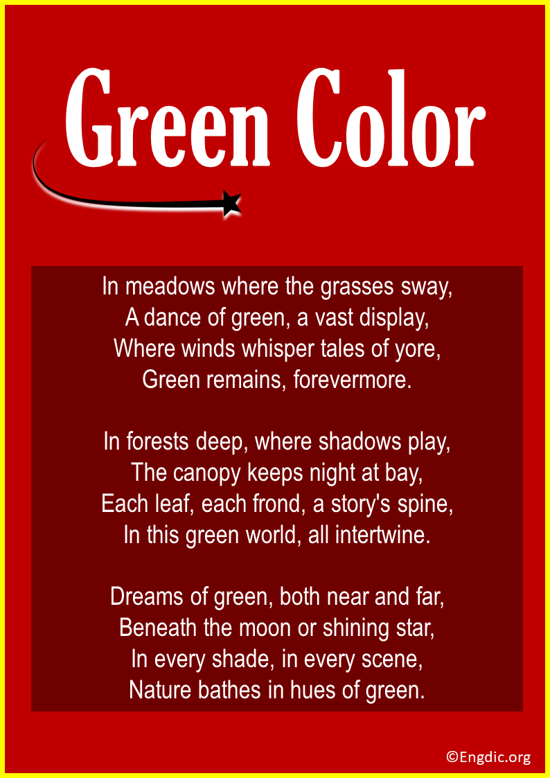 Poems about Green Color