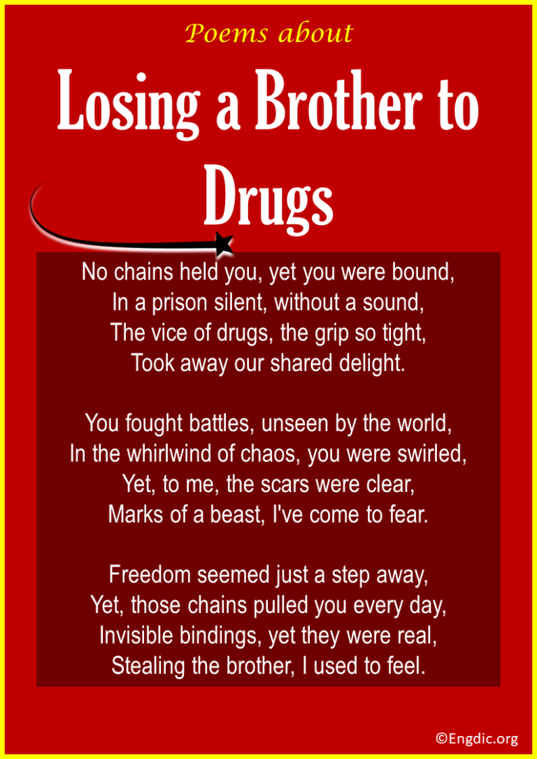 5 Poems about Losing a Brother to Drugs - EngDic