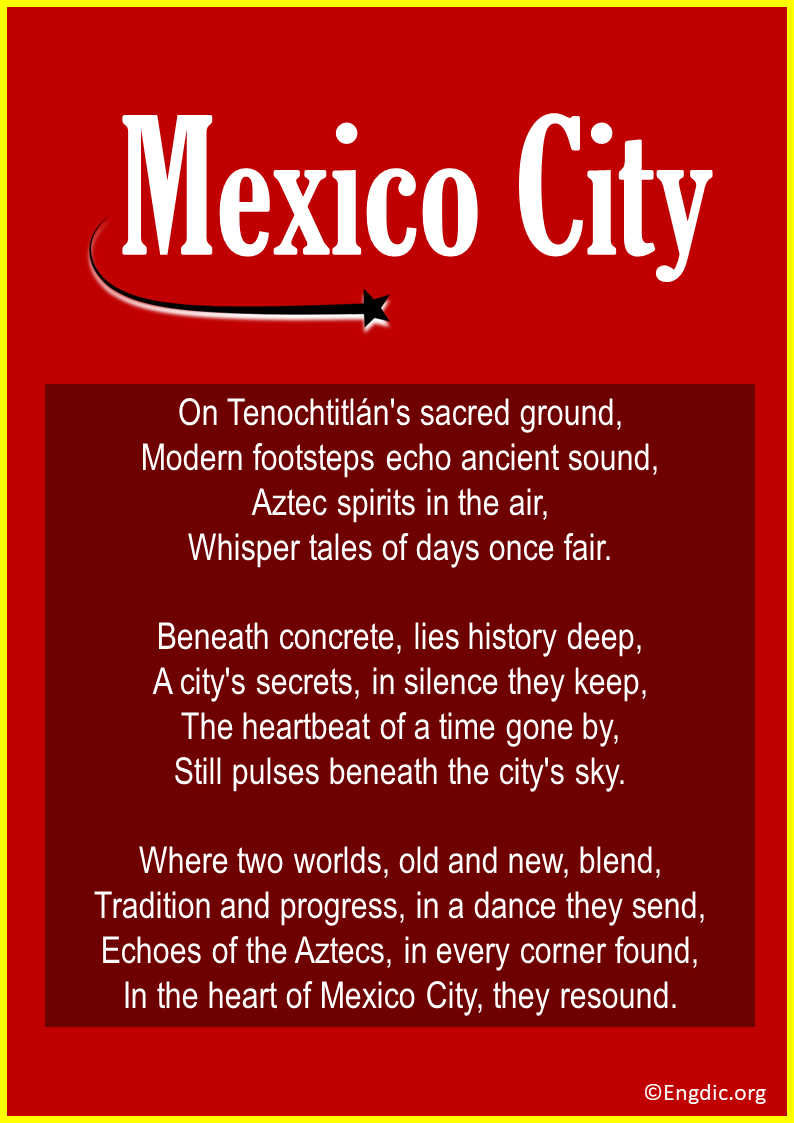 Poems about Mexico City