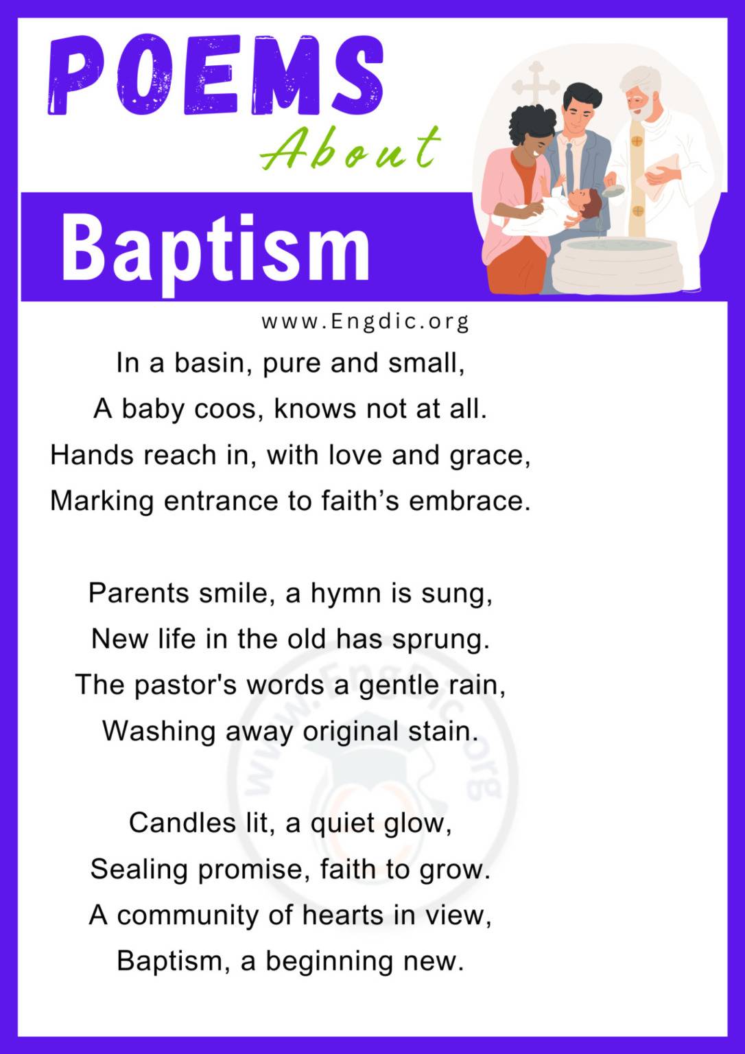 10+ Short Poems about Baptism - EngDic