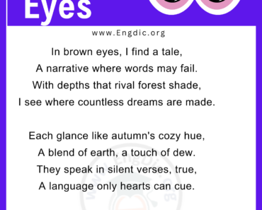 20+ Poems about Eyes (Brown, Blue, & Green Beautiful Eyes)