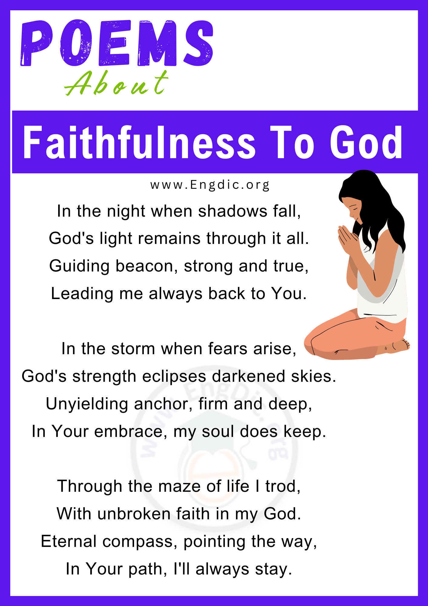 Poems for Faithfulness To God