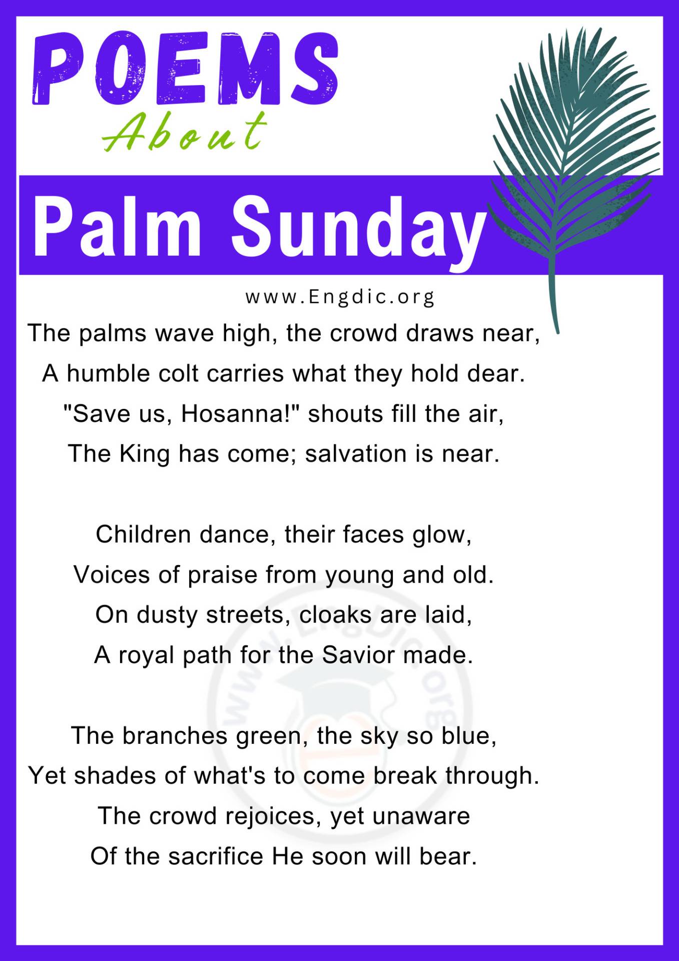 Poems for Palm Sunday