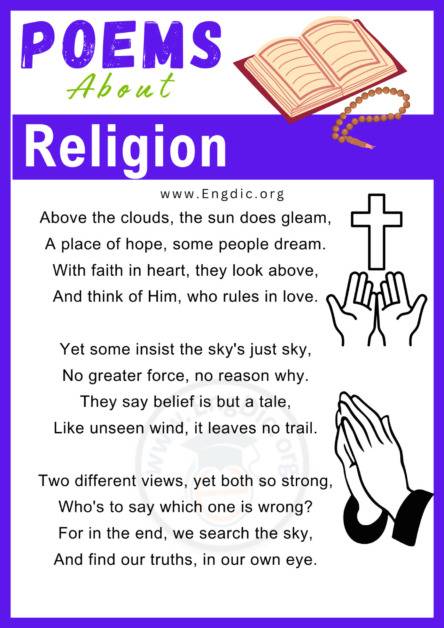 10+ Short Poems about Religion - EngDic