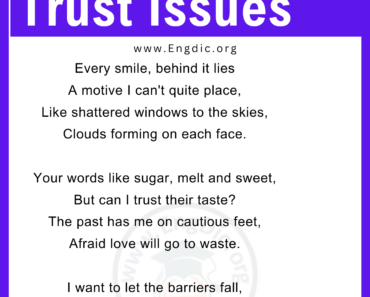 10+ Short Poems about Trust Issues