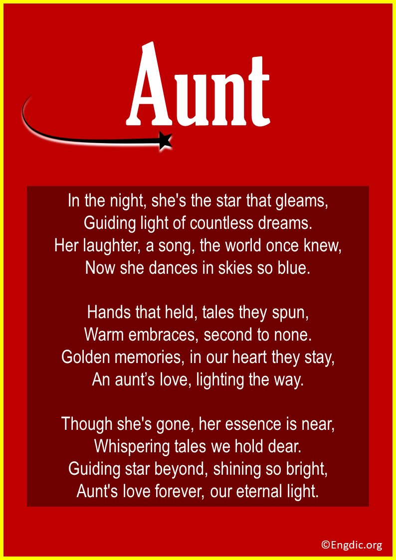 Poems for an Aunt Funeral