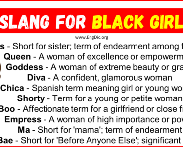 20 Slang for Black Girl (Their Uses & Meanings)