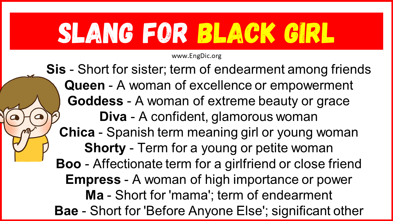 Slang For Black Girl