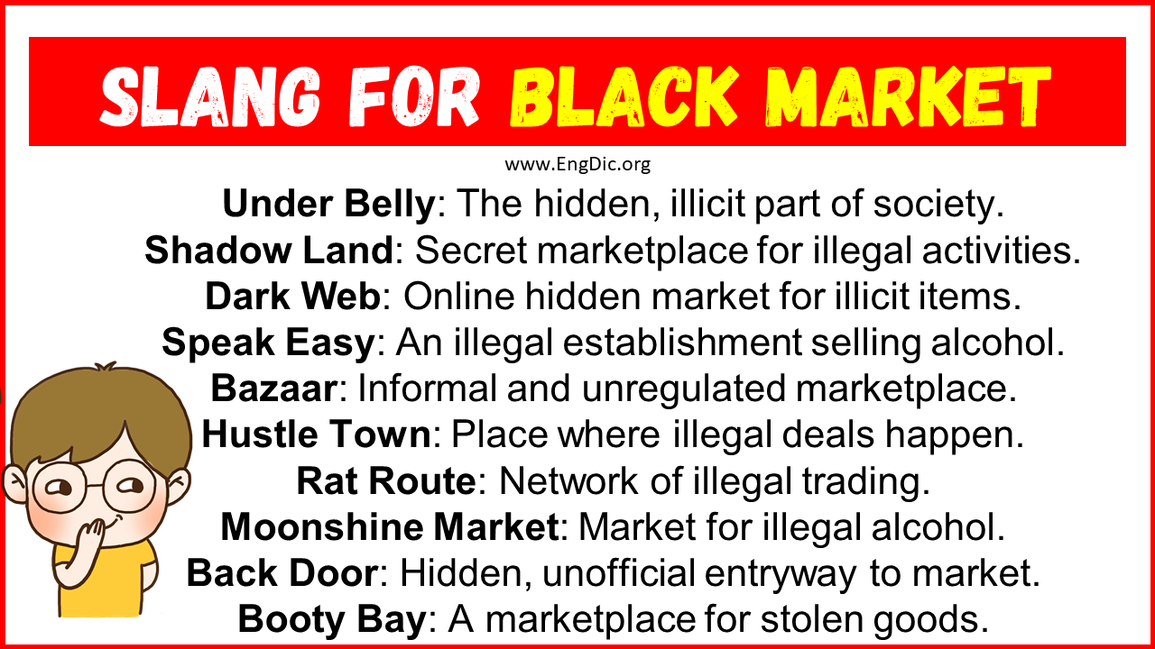 Slang For Black Market Slang For Black Market