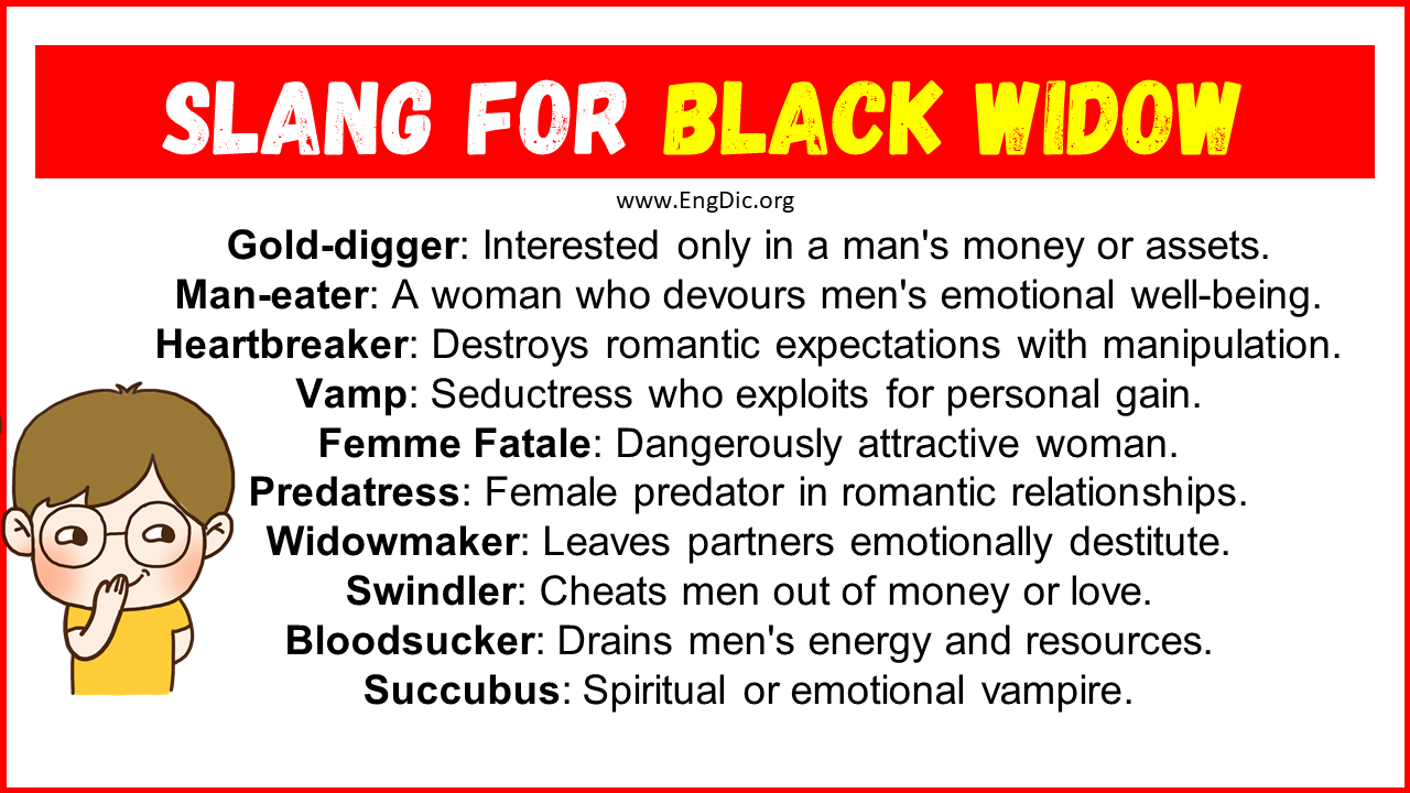 Slang For Black Widow