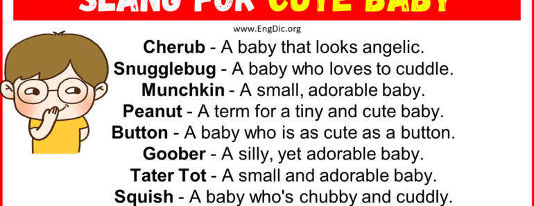 20 Slang for Cute Baby (2024)