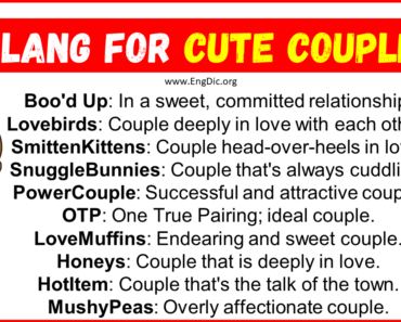 20 Slang for Cute Couple (2024)