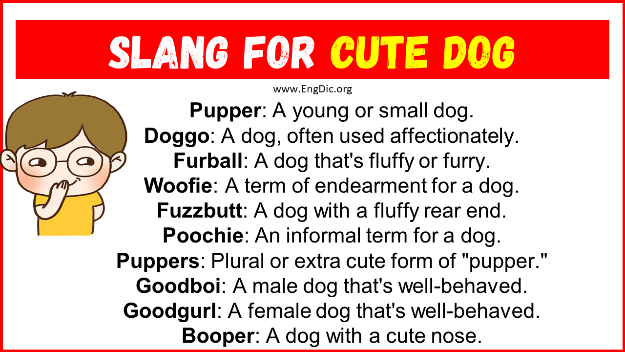 Slang For Cute Dog