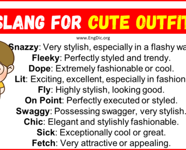 20 Slang for Cute Outfit (2024)