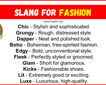 20+ Slang for Fashion (Their Uses & Meanings)
