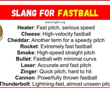 20+ Slang for Fastball (Their Uses & Meanings)