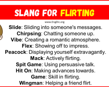 20+ Slang for Flirting (Their Uses & Meanings)