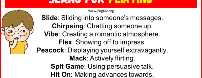 20+ Slang for Flirting (Their Uses & Meanings)