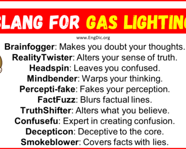 20+ Slang for Gas lighting (Their Uses & Meanings)