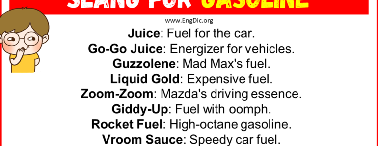 20+ Slang for Gasoline (Their Uses & Meanings)