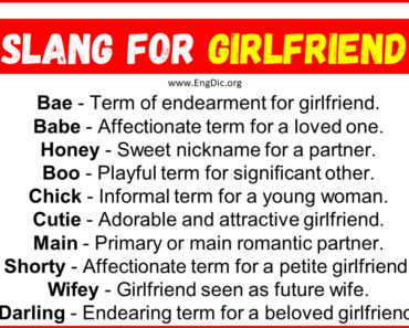 20+ Slang for Girlfriend (Their Uses & Meanings)