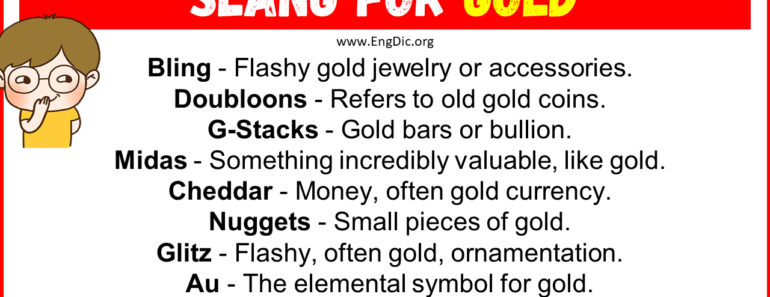 20+ Slang for Gold (Their Uses & Meanings)