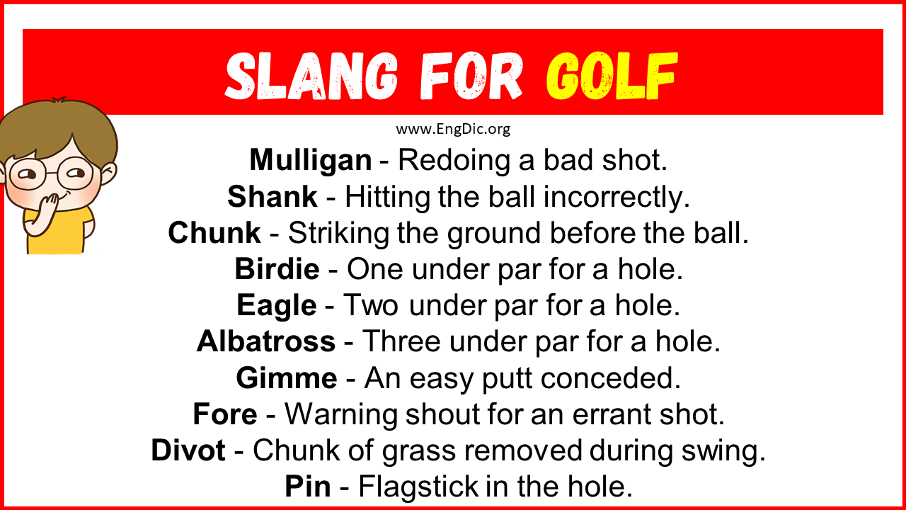 Slang For Golf