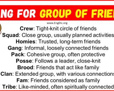 20+ Slang for Group of Friends (Their Uses & Meanings)