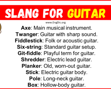 20+ Slang for Guitar (Their Uses & Meanings)
