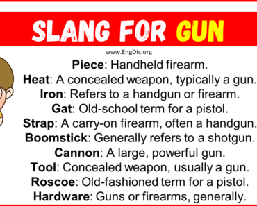 20+ Slang for Gun/Short Gun (Their Uses & Meanings)