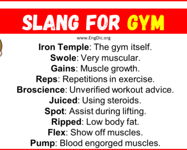 20+ Slang for Gym (Their Uses & Meanings)