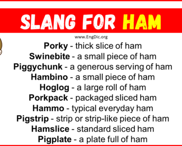 20+ Slang for Ham (Their Uses & Meanings)