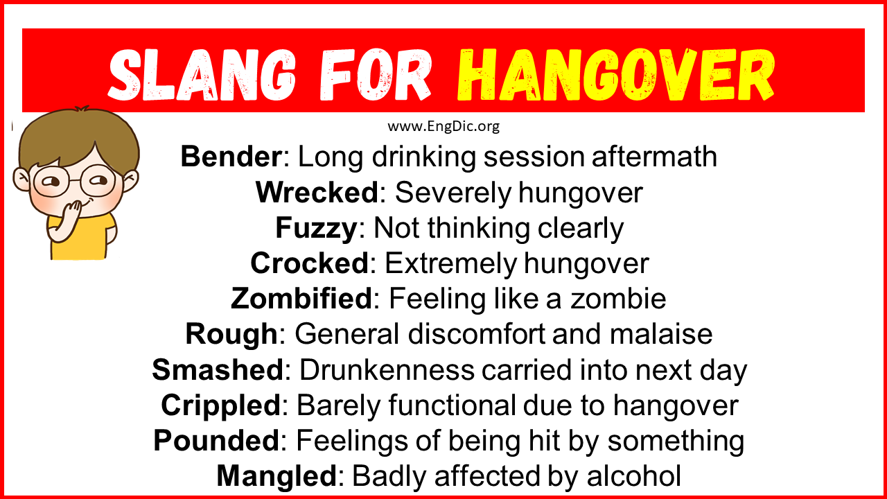 Slang For Hangover