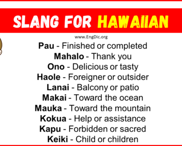 20+ Slang for Hawaiian (Their Uses & Meanings)