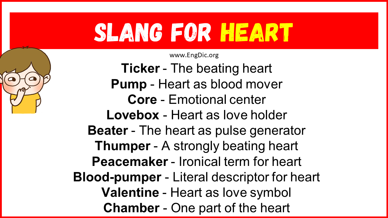 Slang For Heart